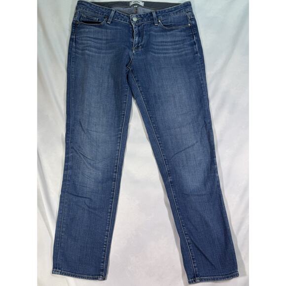 Paige Jeans Womens 30 Jimmy Jimmy Skinny Blue Denim Pants 30x28 - Picture 1 of 7